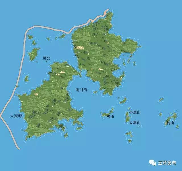 玉环地图最新版 一张地图 看玉环600年巨变