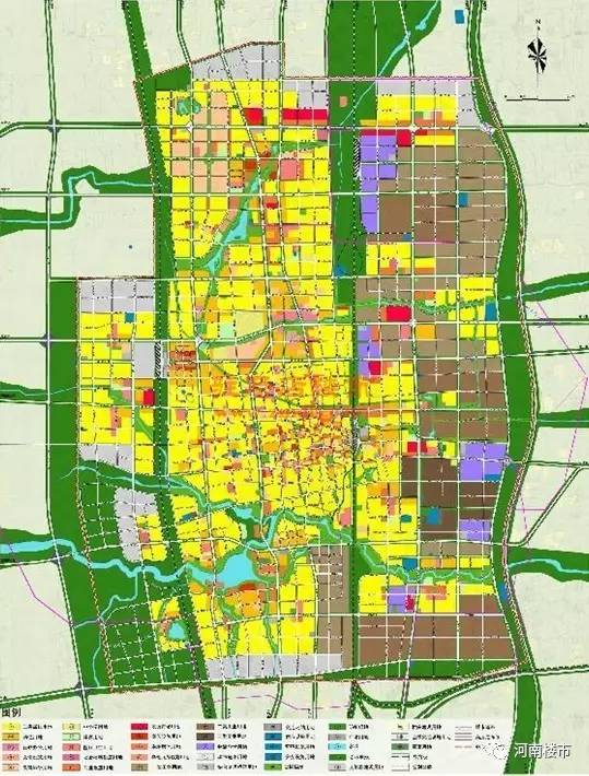 驻马店市中心城区整体用地规划图(2011-2030)图片
