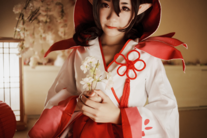 阴阳师桃花妖cosplay 桃花妖可爱高清图片