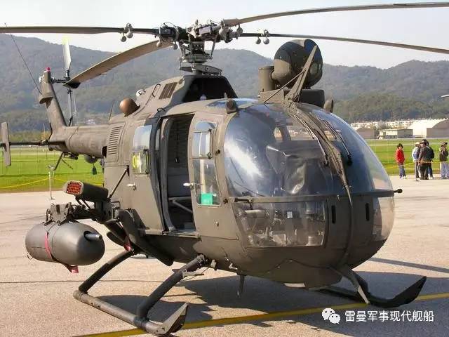 bo 105直升机高3米,长11.86米,旋翼直径9.84米,最大起飞重量2.