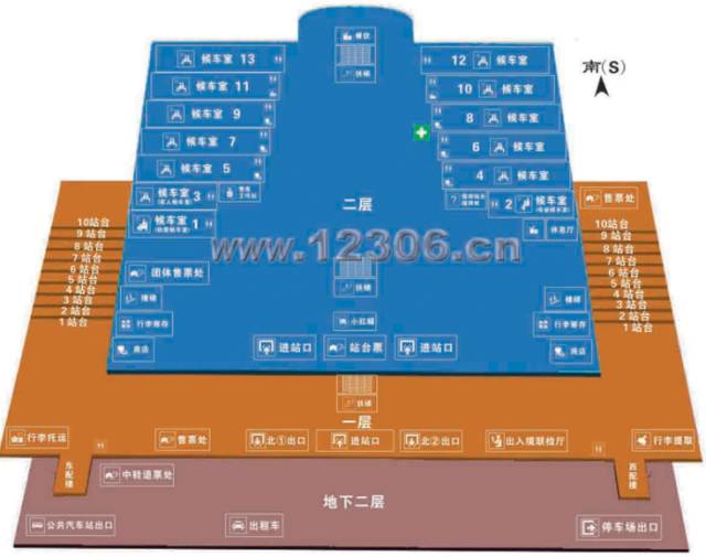 【实用】2017全国高铁线路图高清版!各大高铁站换乘平面图!