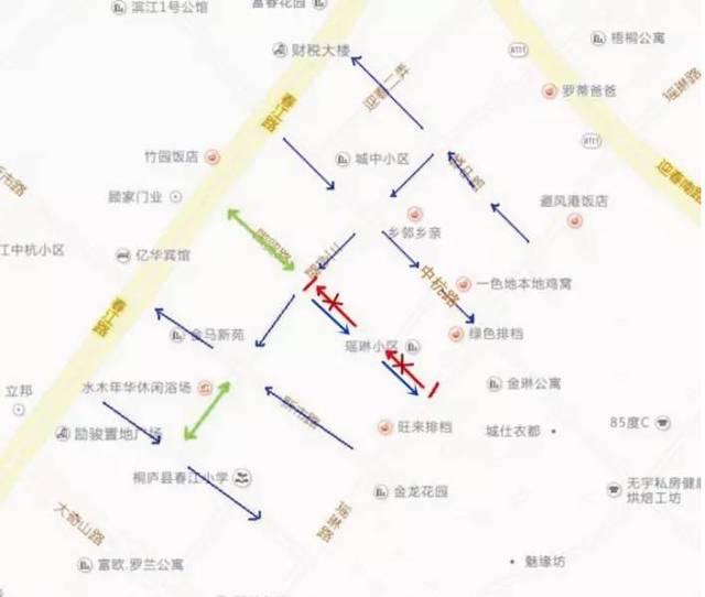 单向通行,道路施工,近期桐庐这些交通措施你要知道