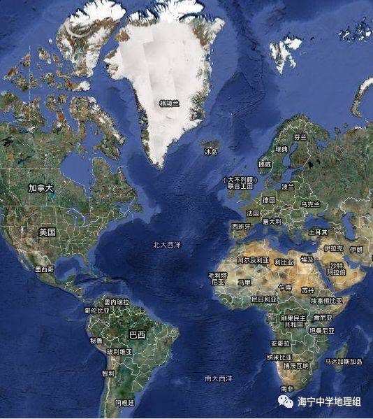 (google earth中格陵兰岛位置示意图)