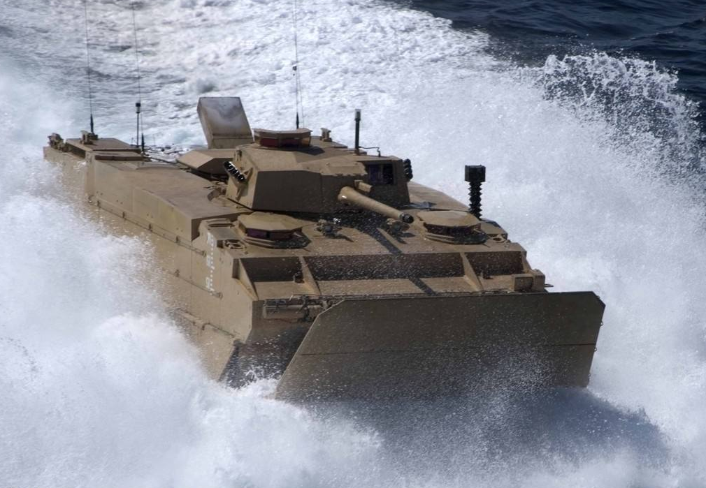 美军未来两栖战车完成海试,两栖性能还不如旧车(图)美国两栖战车