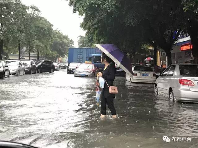 【城事】昨天 花都又水浸街啦(五小时新华街下了111毫米)