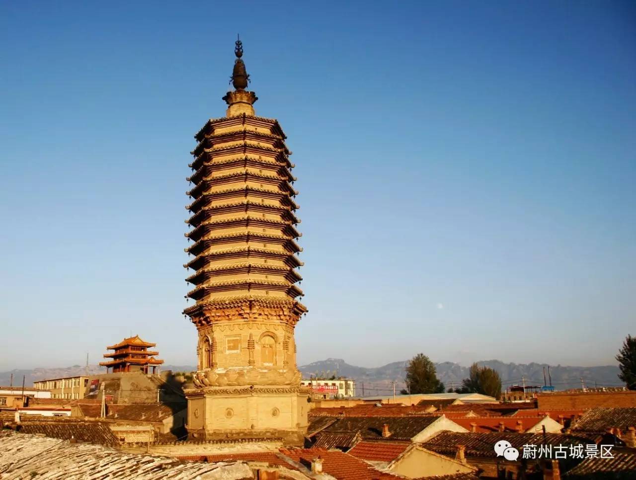 蔚州古城地标建筑"南安寺塔"