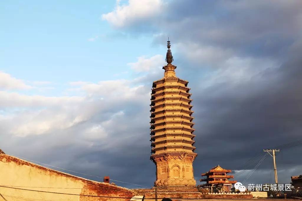 蔚州古城地标建筑"南安寺塔"