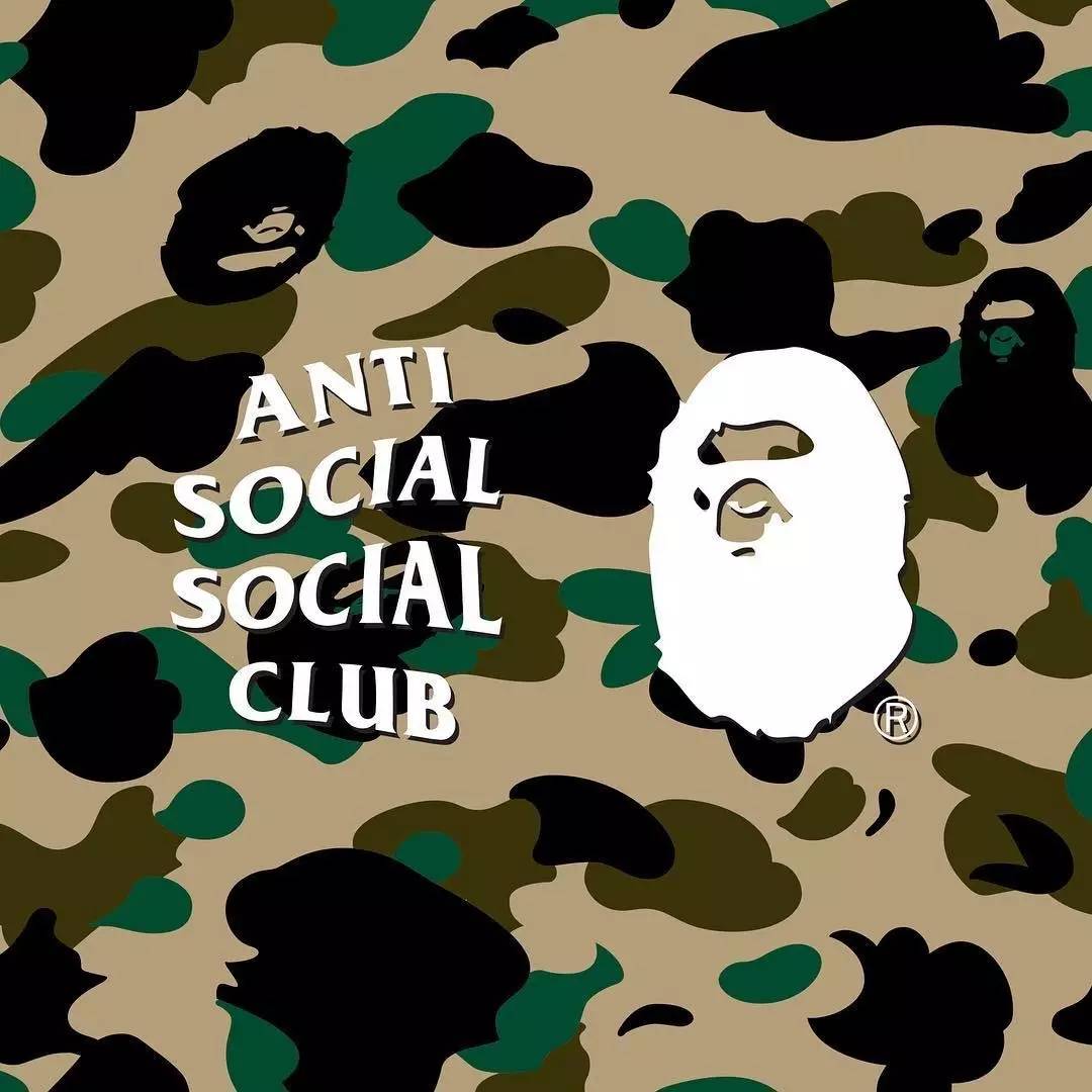 潮牌| 毫无预警 bape 与 anti social social club