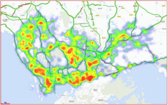 根据深圳交警指挥中心和百度地图的车辆聚集热力图监测,30日我市车辆图片