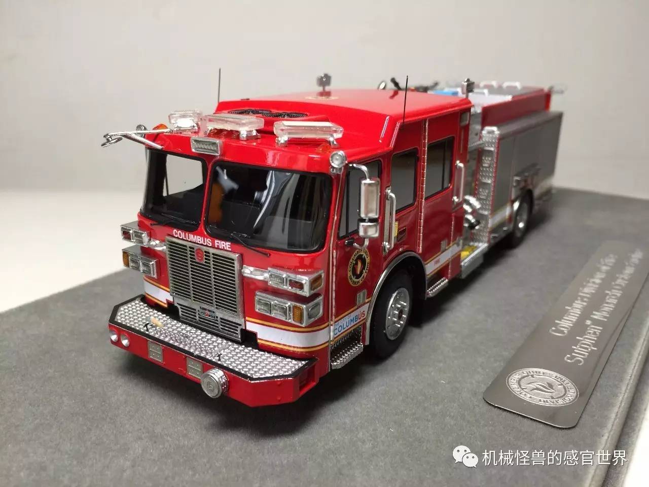 模型界的花样f4fire树脂手版消防车模型初感受