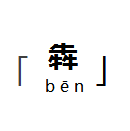 犇犇藤椒牛杂火锅,说起"犇"这个字,那就话多了.