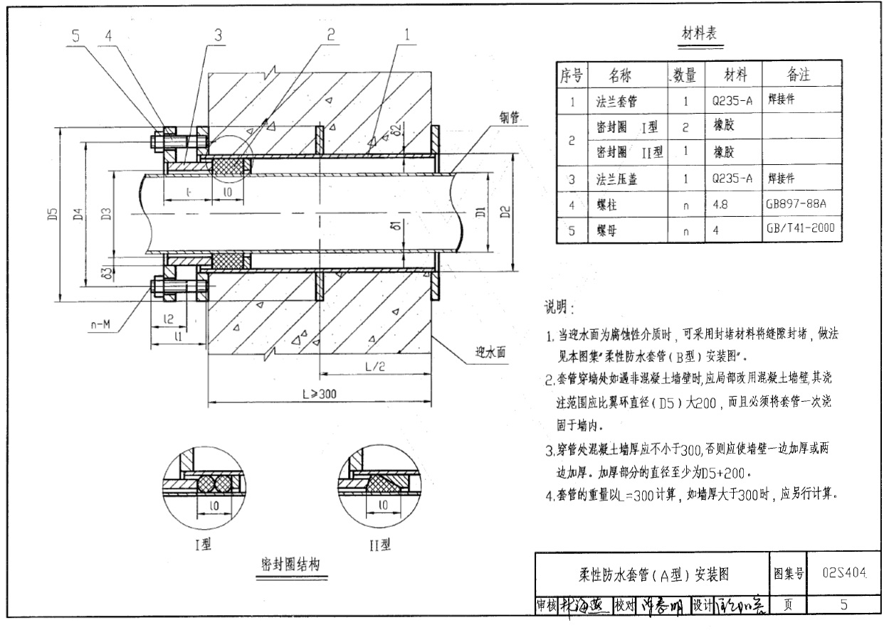 a型柔性防水套管如何安装及需要注意的问题