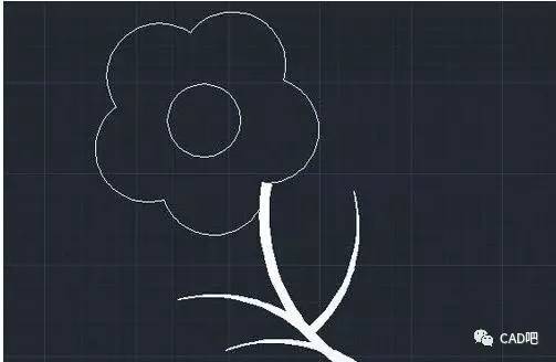 cad软件如何绘制花图形