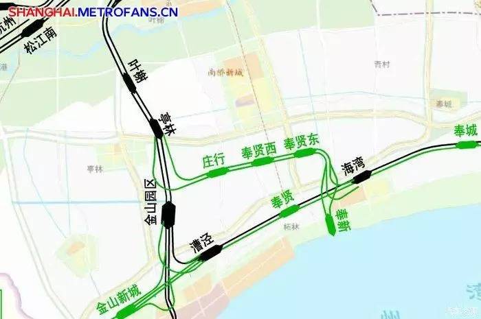 上海东站与沪乍杭铁路中间的 正是奉贤境内的浦