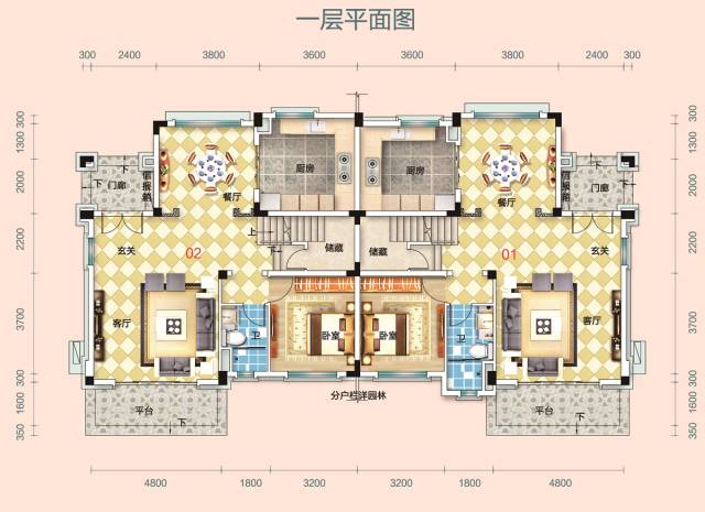 新房钟祥碧桂园花园美墅bj240n户型赏析