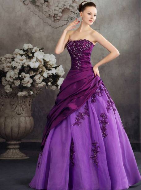 紫色婚纱代表什么(2)