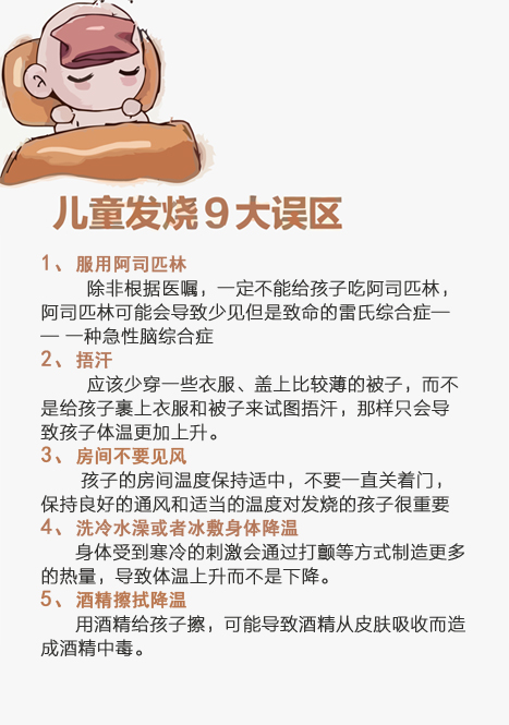 3—12岁的孩子发烧了怎么办？孩子发烧的9大误区