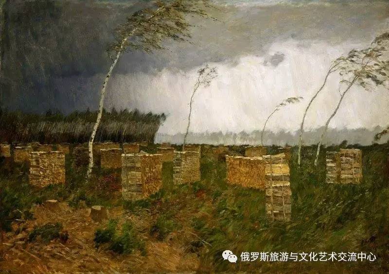 艺术俄罗斯风景画家列维坦的作品