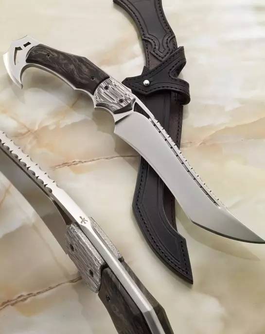 刀匠马格纳斯·阿克斯森刀具作品赏鉴:造型独特 爪子短刀