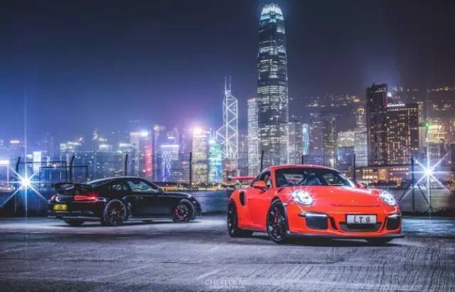 香港唯美超跑之夜保时捷gt3 /lfa /对开门gtr