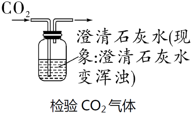 若木条复燃,则说明已收集满 检验:通入澄清石灰水中,澄清石灰水变浑浊