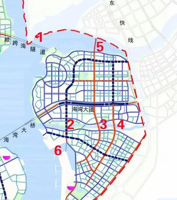 从近日发布的湛江市城市地下管线综合规划(草案)图看,海东新区