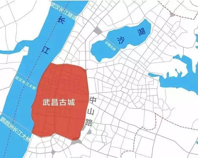 在武汉长江主轴概念规划方案中,武昌古城,滨江文化商务区被多次提及