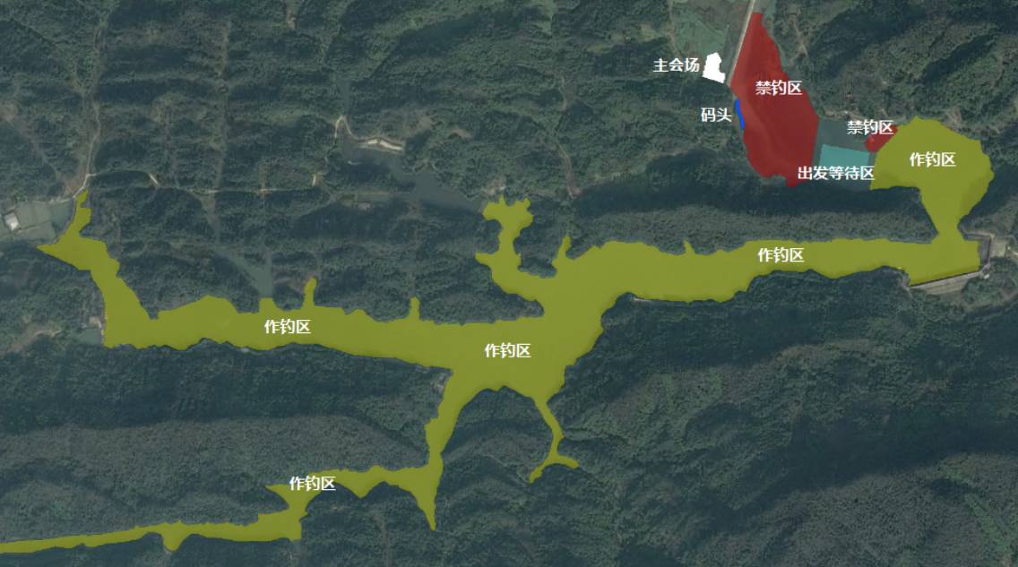 重磅中国彭州莲花湖钓手名单权威公布内附详细交通图钓场卫星图鱼情