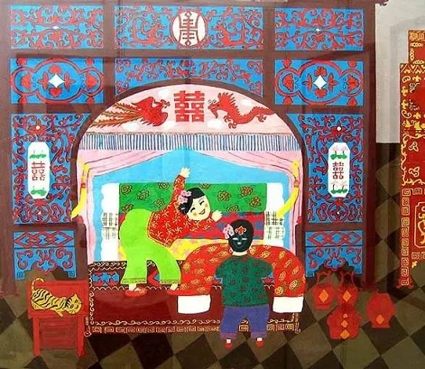 中国文化部命名为"中国现代民间绘画画乡",这三个地区的作品各有特色