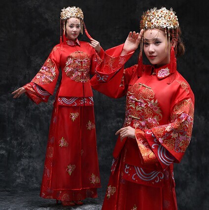 中式婚纱发型_中式婚纱(2)