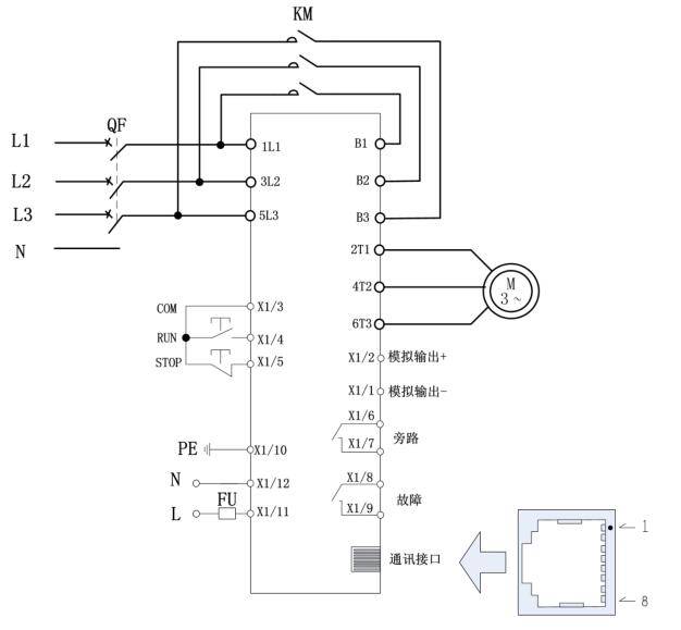 市场上常见的七种电机软启动器接线图