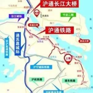 盐通高铁接上沪通铁路后,将驶入沪通铁路安亭站.