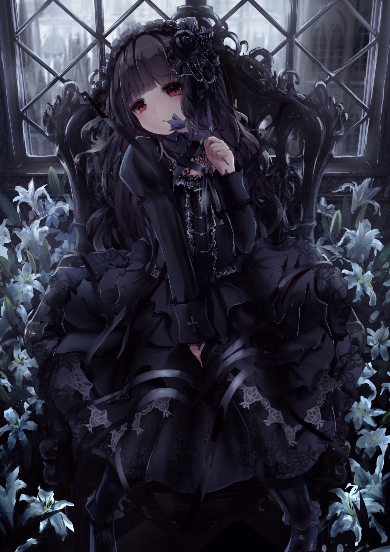 动漫 正文  哥特萝莉(gothic lolita)的服饰,以黑暗风格和哥特忧郁