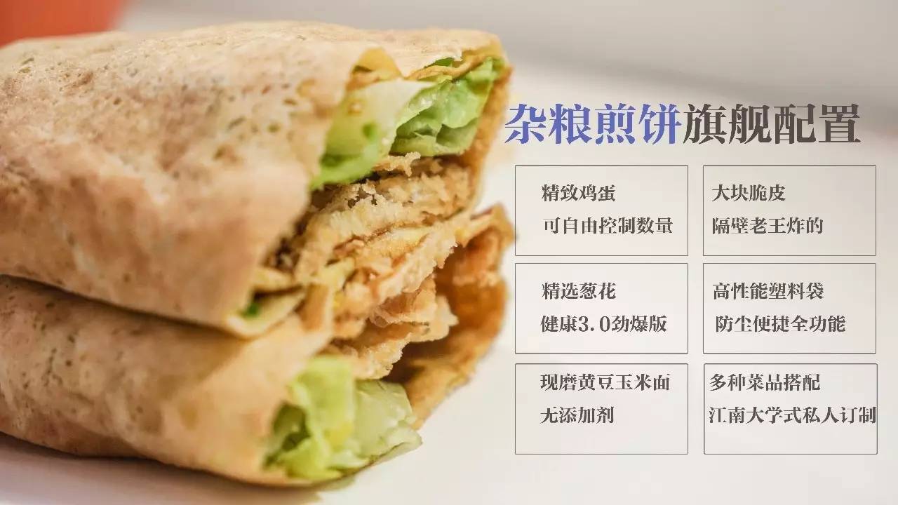 杂粮煎饼富含热量,蛋白质,脂肪,碳水化合物等营养成分,各类能量搭配