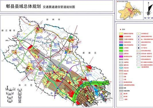 (郫县县域总体规划(2010—2020)交通要道通信管道规划图)这一政策