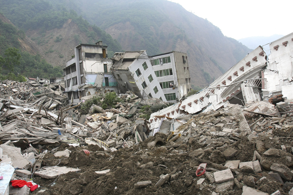 北川老县城在经历了2008年大地震后,还在2013年遭遇过一次严重的洪涝