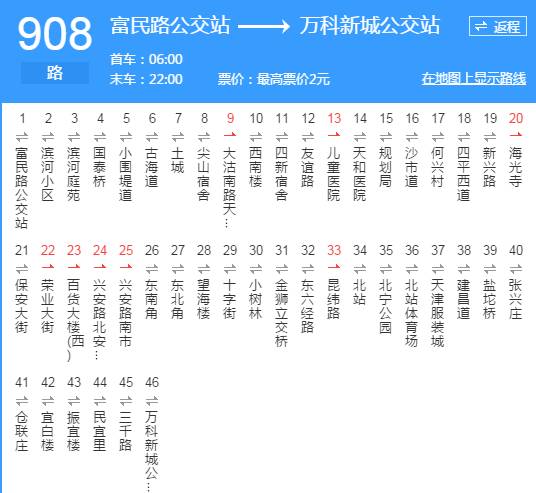 天津961路公交天津962路公交天津963路公交天津968路公交观光线路▼