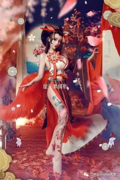 阴阳师手游三尾狐cos,那边的不来和姐姐玩玩吗?