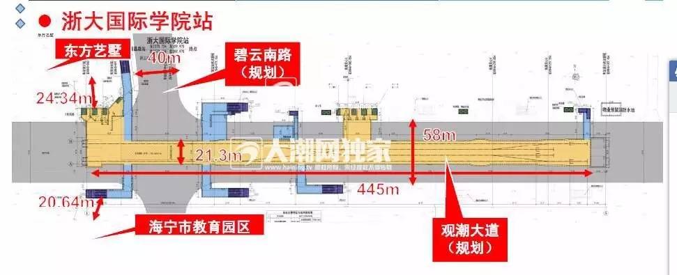 最新城际铁路海宁市区站点位置首次公布设在哪几个出入口