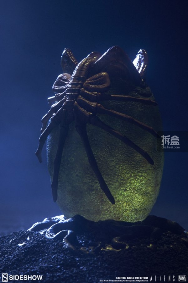 sideshow 孵化异形蛋-抱脸虫 alien egg 5寸 雕像 摆件