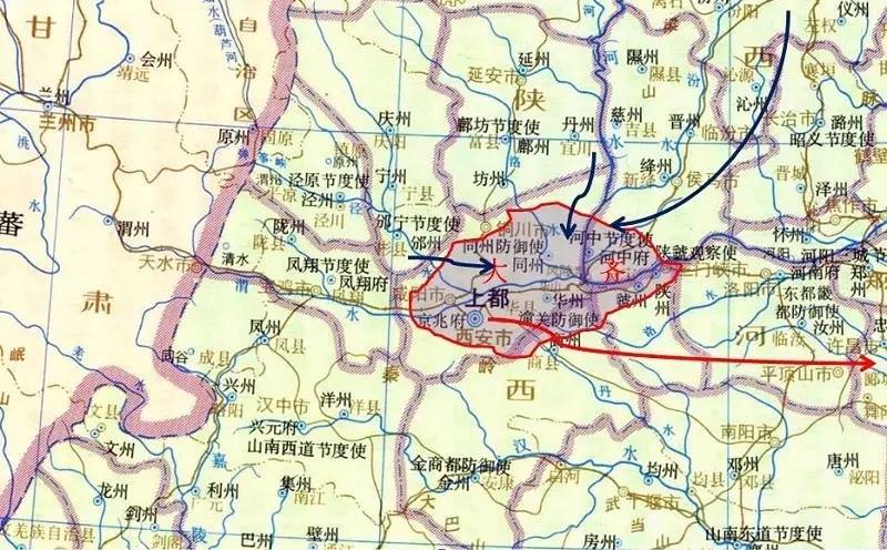 大齐政权▍败逃河南,身死山东 883年4月,李克用进逼长安,黄巢遣军在