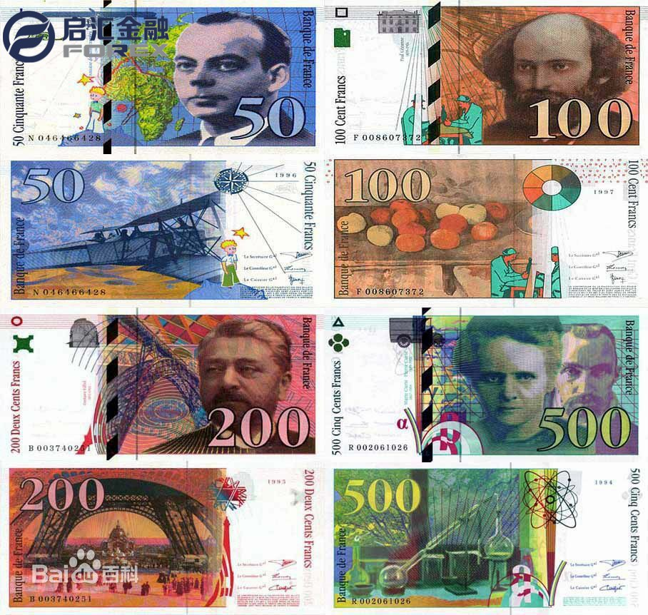 还记得曾经的欧洲货币吗?法国法郎,德国马克,等