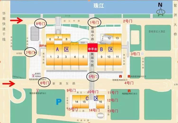 会展中心 地铁是最方便快捷的,地铁8号线在展馆的西南方就有一个出口