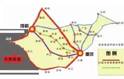 江北国际机场再对接重庆规划的合川至潼南至安岳高速公路止于川渝界龙