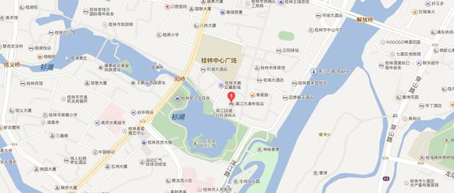 会场桂林市秀峰区杉湖北路1号(市中心江景地区,近中心广场 路线导航