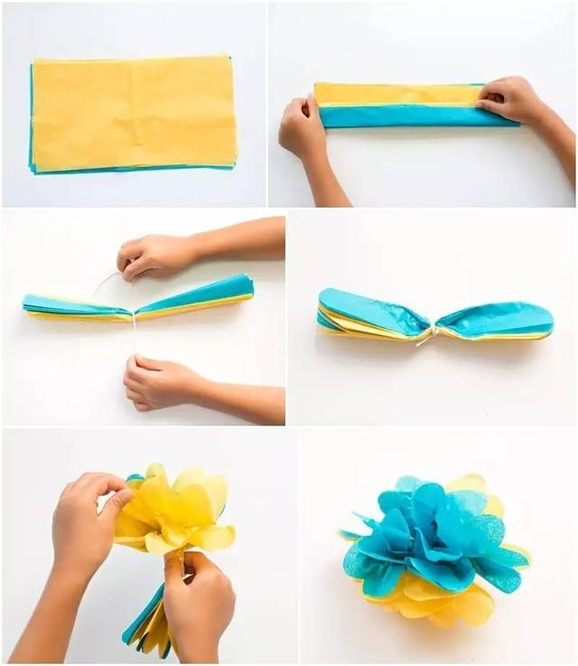 幼儿园皱纹纸手工:花球,吊饰等,让创意散发美!