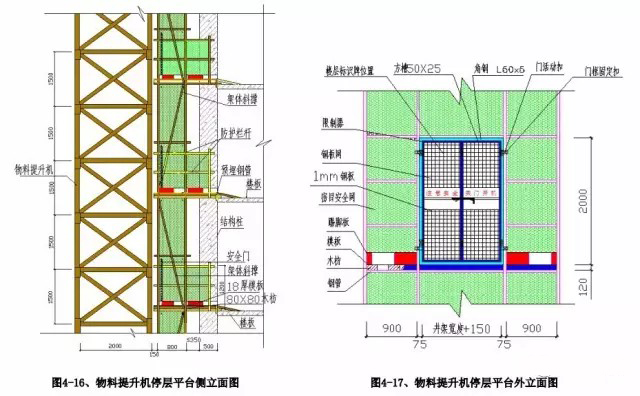 5,物料提升机操作室(卷扬机操作棚):操作室应采用定型化,装配式,应