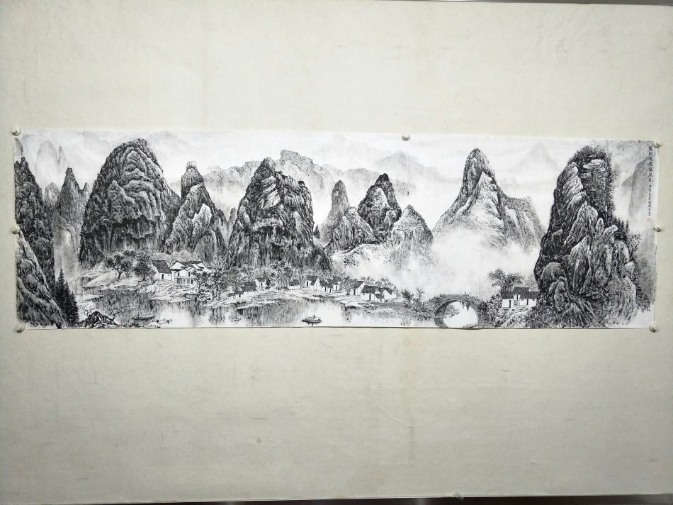 画家秦国健:如何创作,欣赏桂林山水(漓江风景)画