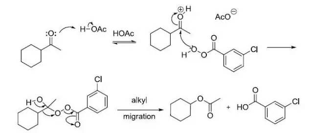 一般的迁移顺序是:叔碳>环己基 仲碳 苄基>苯基>伯碳>