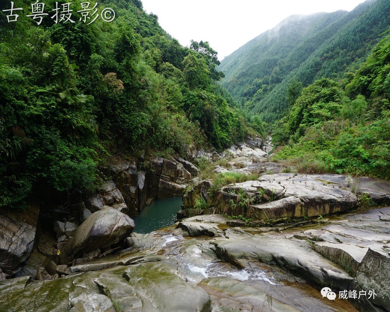 连山小三江一处神秘溪谷景色堪比星级景区